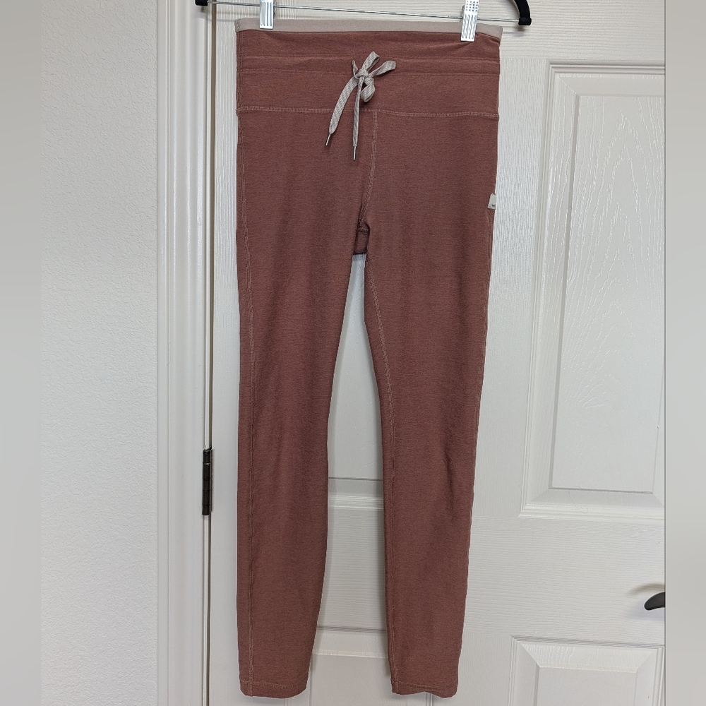 Vuori Womens Vibe Elevation Legging Pink Two Tone Size XS/S Lounge Gym Workout